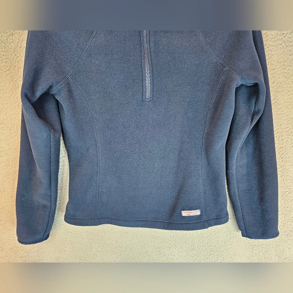 Vineyard Vines Pull Over Top Sz XS Blue Fleece 1/4 Zip Fall Winter Wear - Picture 3 of 10
